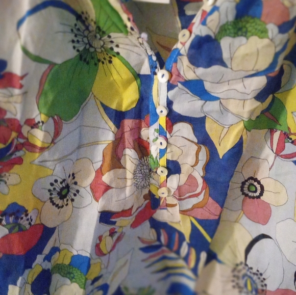 🆕 TALBOTS Garden Floral Long Sleeve Blouse | 2X NWT - Picture 4 of 7